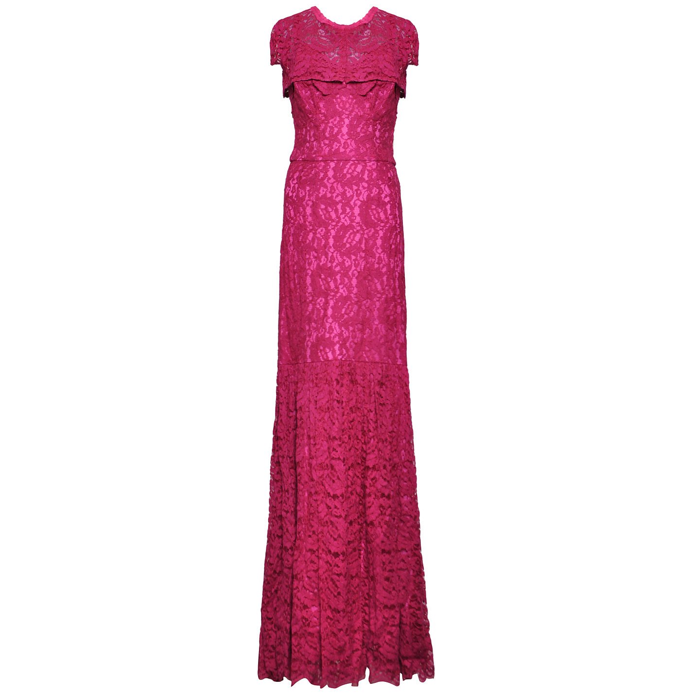 DOLCE & GABBANA Lace Dress & Shoulder Lay