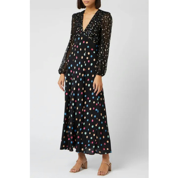 Rixo Rixo Melanie Watercolour Spot Dress