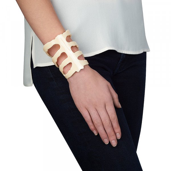 Diana Broussard Vertebrae Mini Bracelet In White