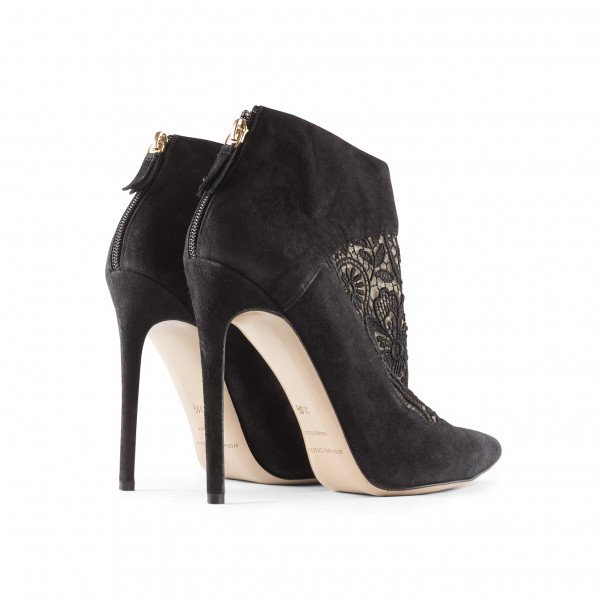 Bionda Castana Lace Detail Ankle Boots