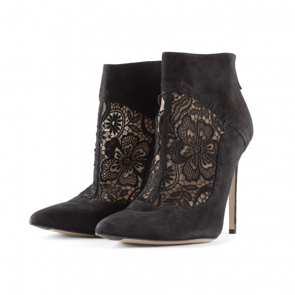 Bionda Castana Lace Detail Ankle Boots