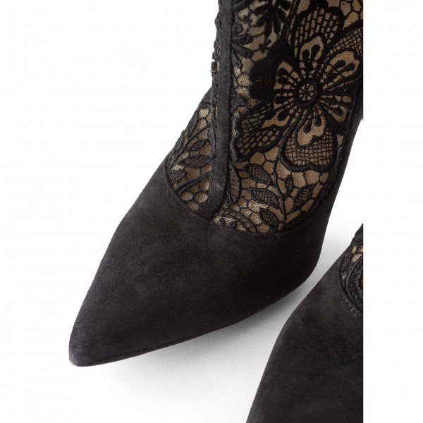 Bionda Castana Lace Detail Ankle Boots