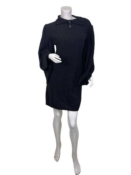 CHANEL Charcoal Knitted Dress
