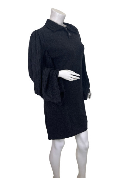CHANEL Charcoal Knitted Dress