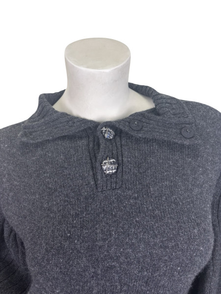 CHANEL Charcoal Knitted Dress