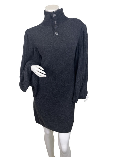 CHANEL Charcoal Knitted Dress
