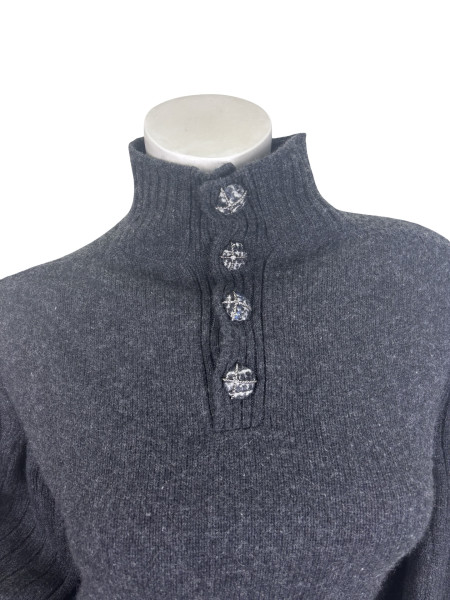 CHANEL Charcoal Knitted Dress