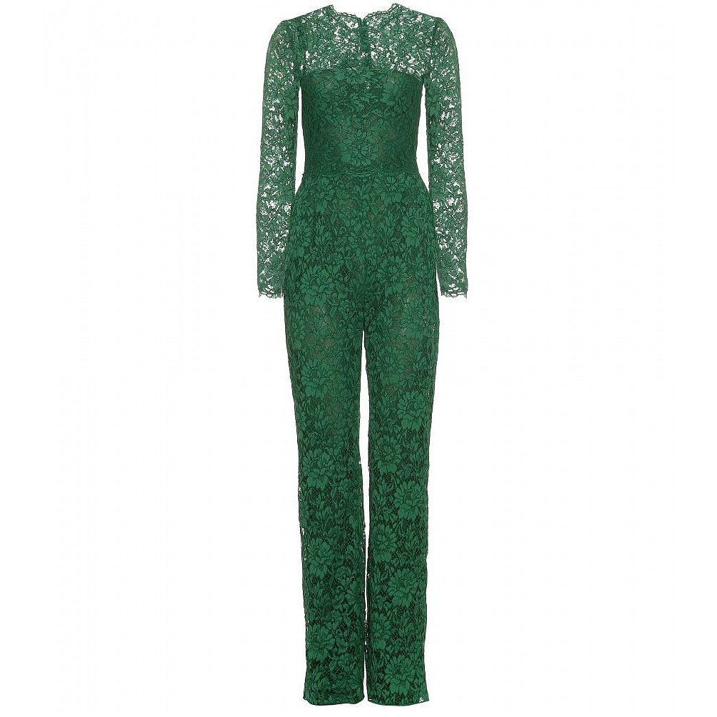 lace green jumpsuit