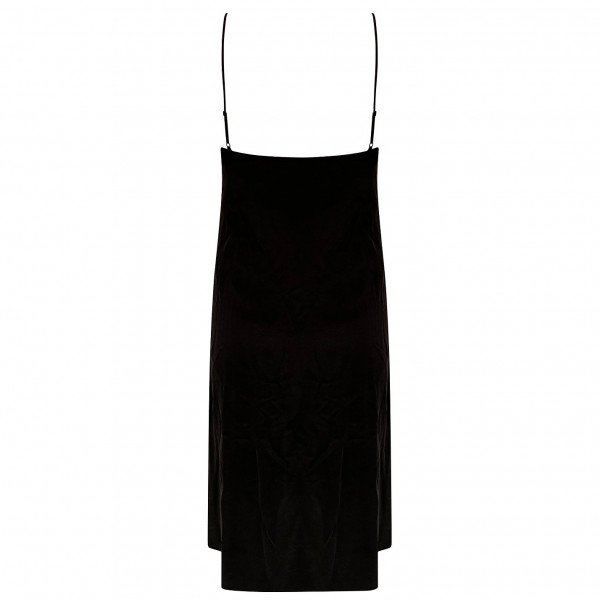 Anine Bing Lace-Trimmed Washed-Silk Slip Dress