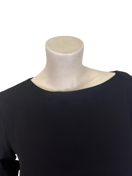 ETRO Black Long-Sleeve Silk Blouse