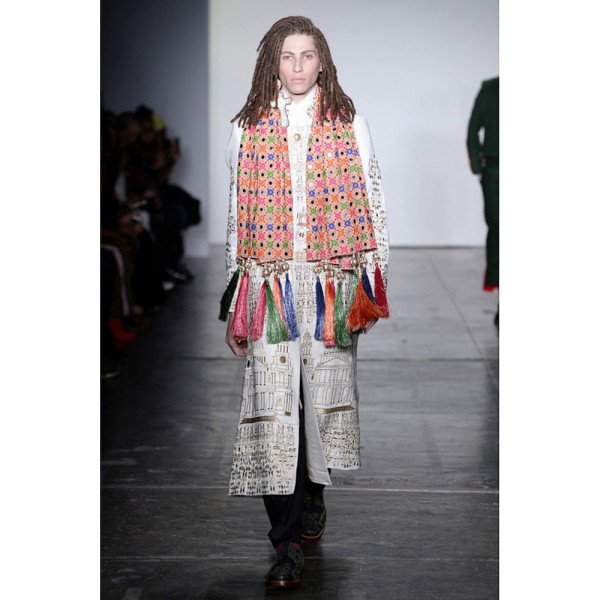 Helen Anthony Multicolour Embroidered Shawl