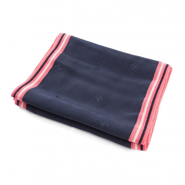 CHANEL Scarf With Logo Badge