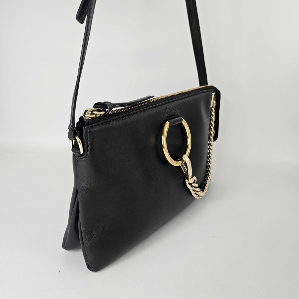 Chloé Faye Small Crossbody Bag in Black