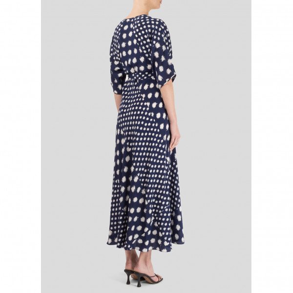 Diane von Furstenberg Polka Dot Midi Dress