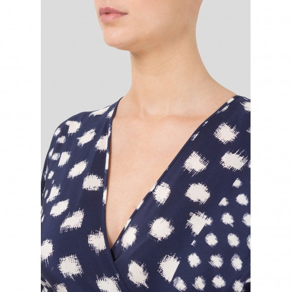 Diane von Furstenberg Polka Dot Midi Dress