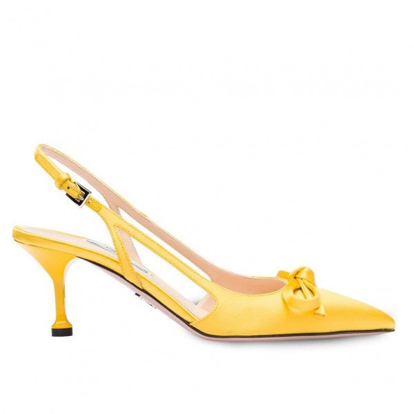 Prada bow pumps new arrivals