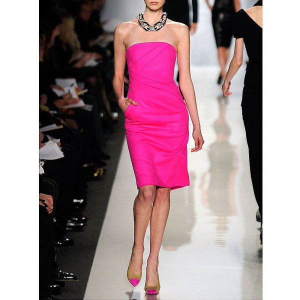 Michael kors discount hot pink dress
