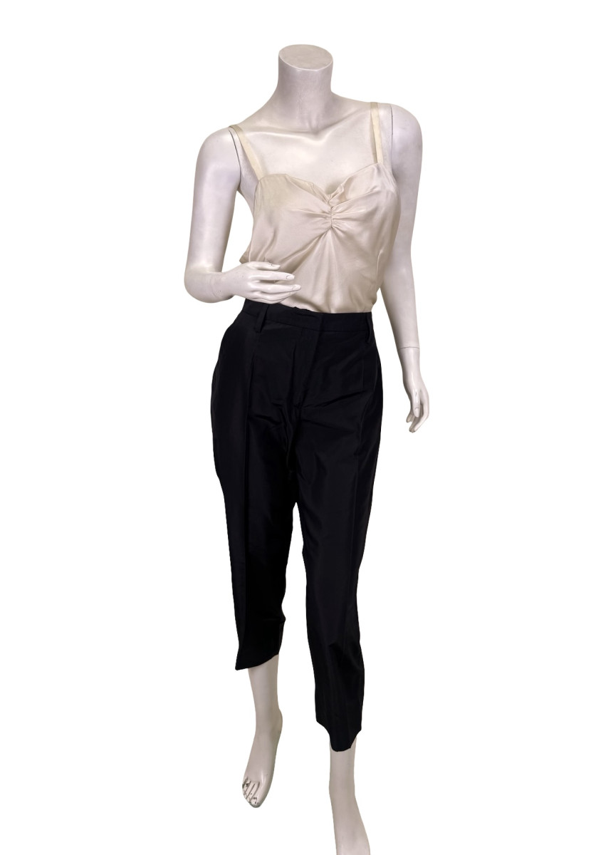 PRADA Black Straight-Leg Trousers