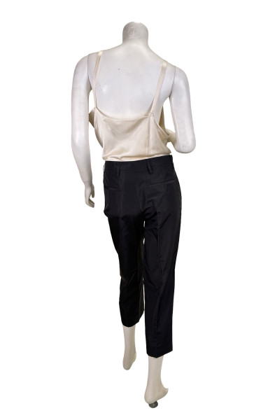 PRADA Black Straight-Leg Trousers