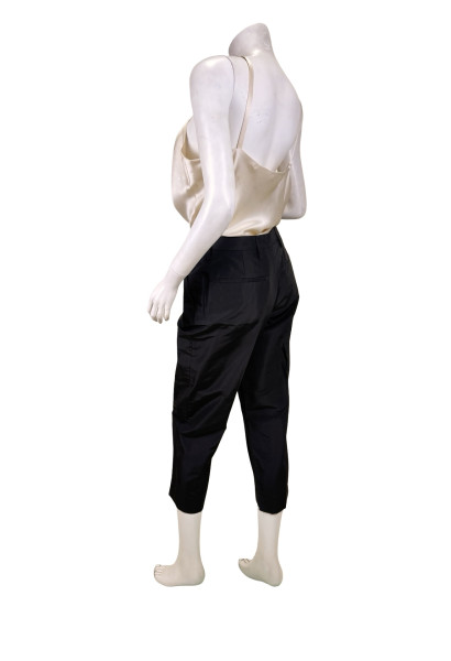 PRADA Black Straight-Leg Trousers