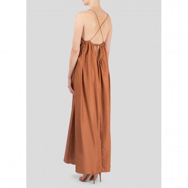 Three Graces London Silk Midi Dress