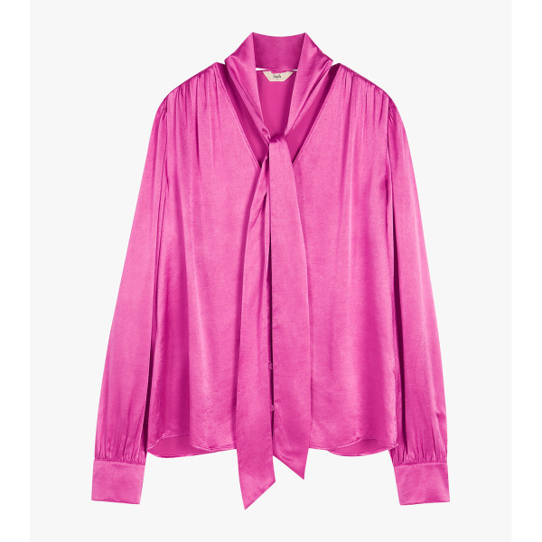 Hush Priscilla Satin Tie Blouse