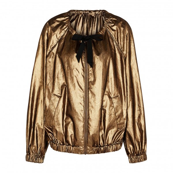 DRIES VAN NOTEN Vovalda Lamé-Weave Bomber Jacket