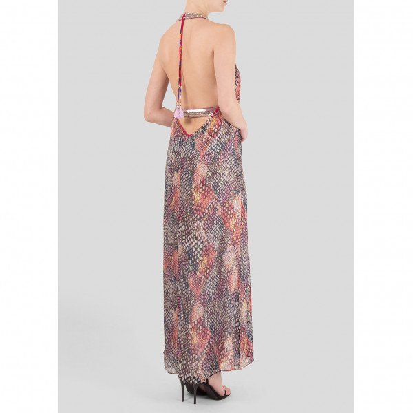 Matthew Williamson Printed Halter Neck Maxi Dress