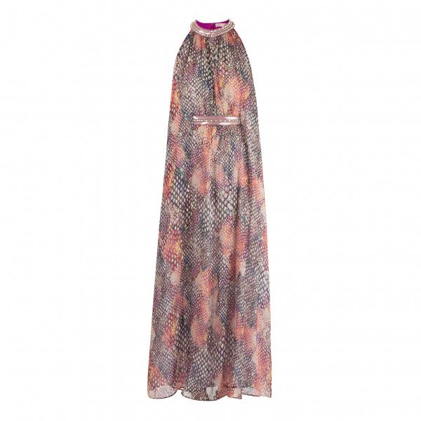Matthew Williamson Printed Halter Neck Maxi Dress