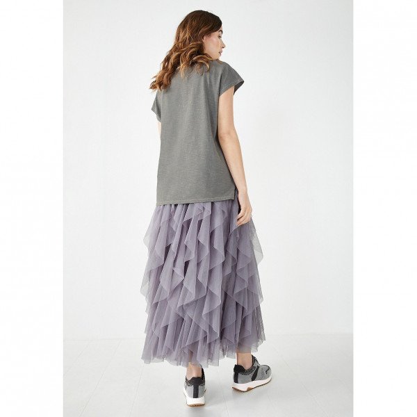 Hush Floriza Ruffle Jersey Skirt
