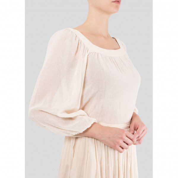 Saint Laurent Linen Skirt and Top Set