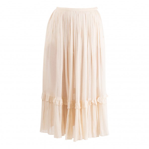 Saint Laurent Linen Skirt and Top Set