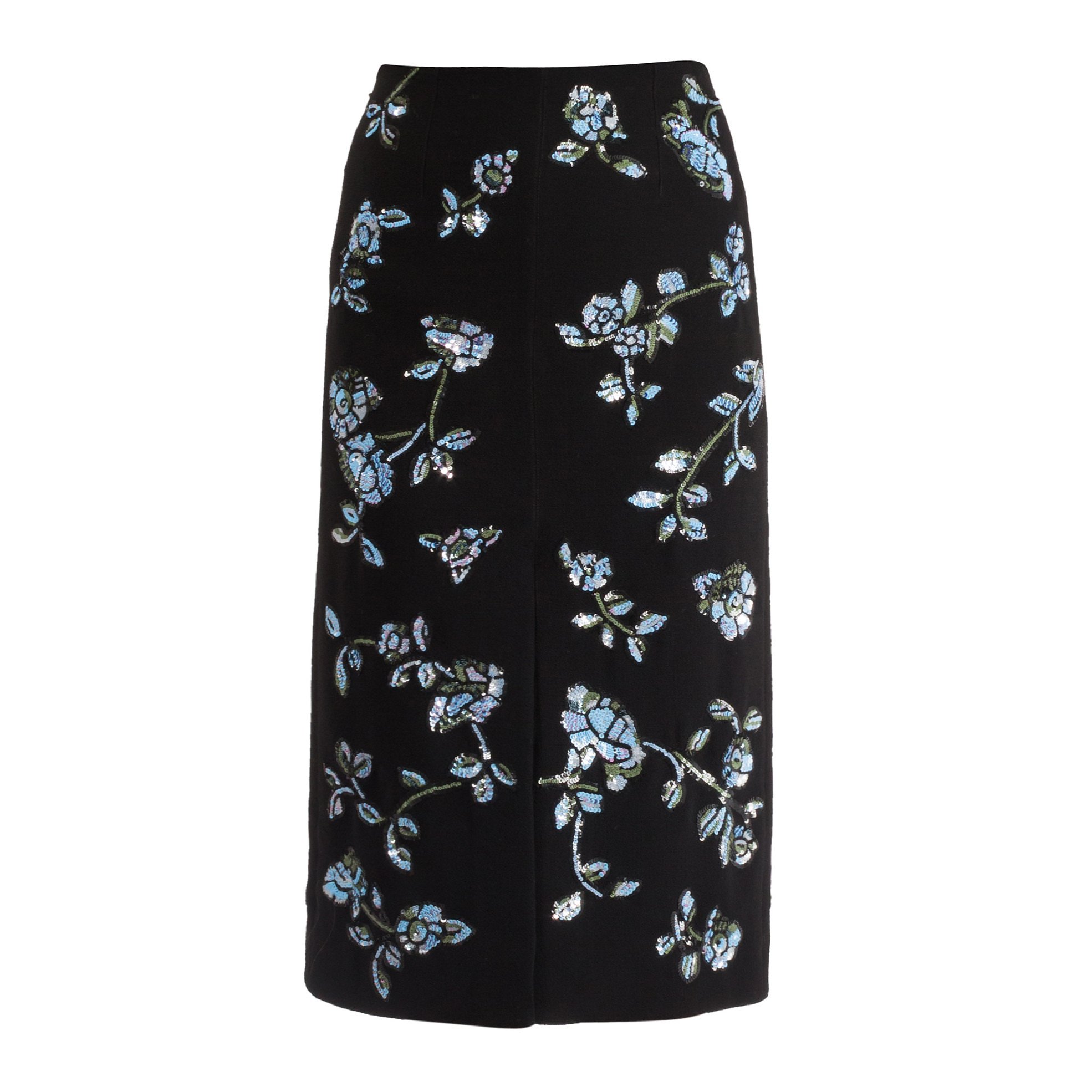 Markus Lupfer Charlie Sequin Floral Skirt