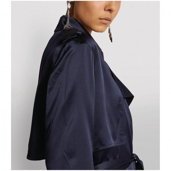 Michael Lo Sordo Silk Trench Coat