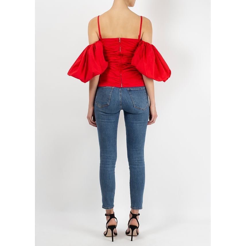 Isa Arfen Ruched Off-The-Shoulder Top