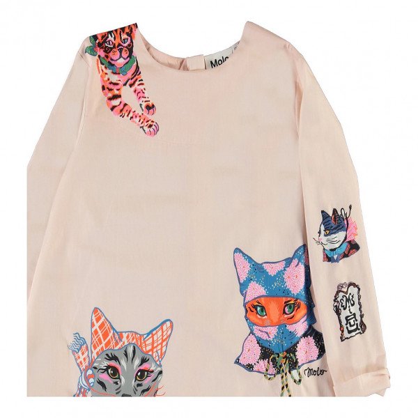 Molo Kids Cixi Dress in Ninja Cats