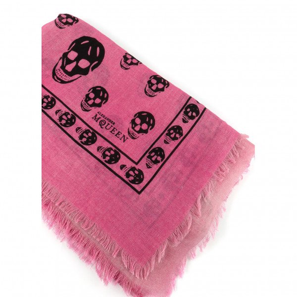 Alexander McQueen Sprayed Skull Scarf
