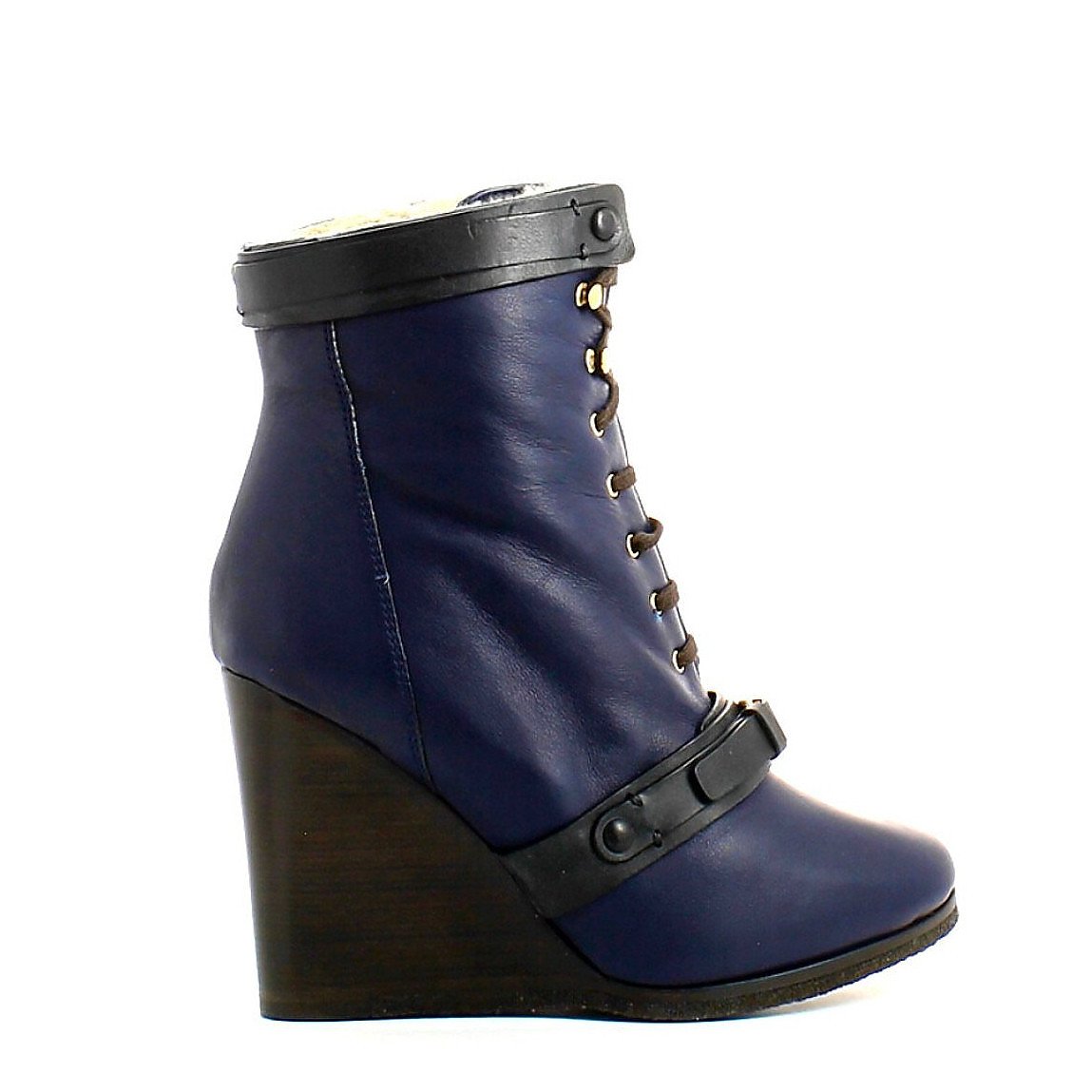 Chloé Snow Boots In Two-Tone Leather