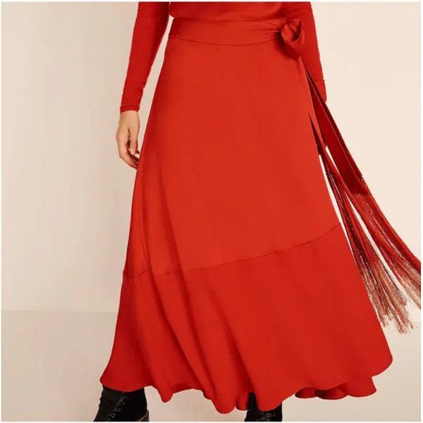 Amanda Wakeley Satin Wrap Skirt