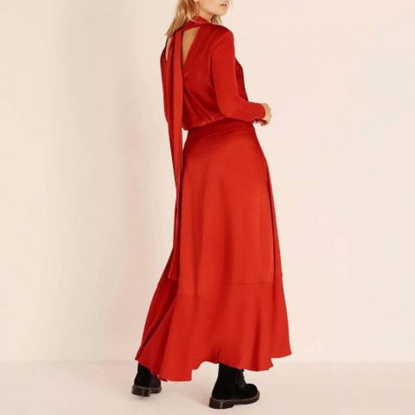Amanda Wakeley Satin Wrap Skirt