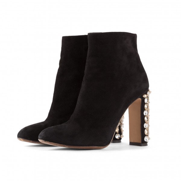 DOLCE & GABBANA Jewel-Embellished Ankle Boots