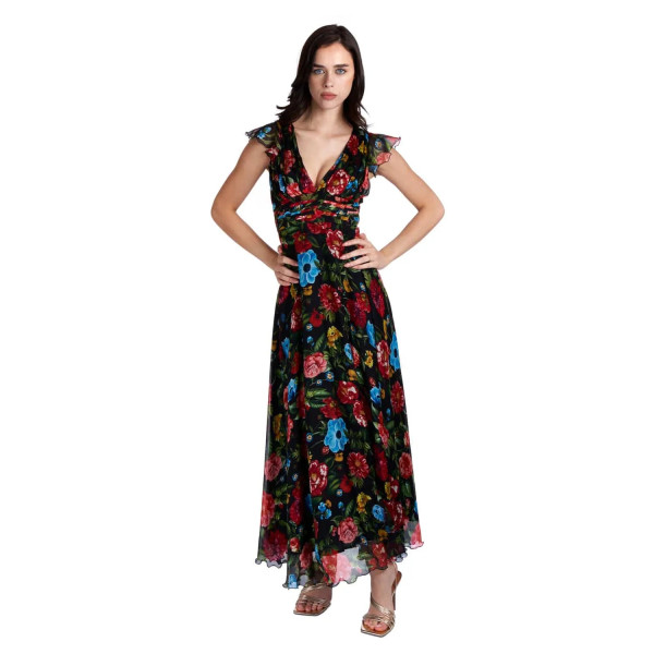 Sofia Tsereteli Evening Dress In Floral Motif