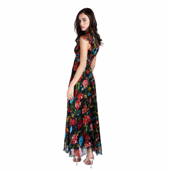 Sofia Tsereteli Evening Dress In Floral Motif