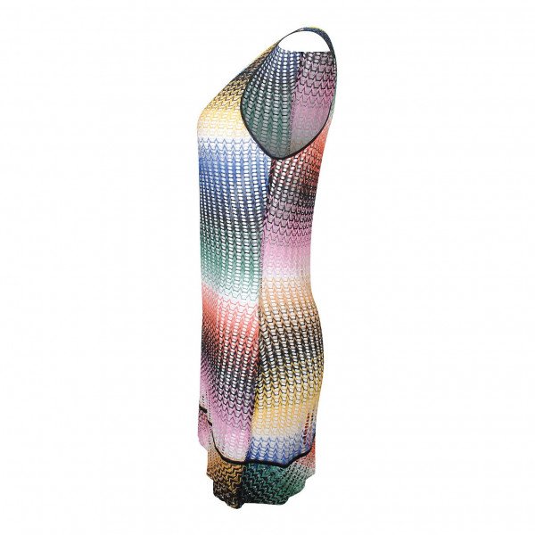 Missoni Rainbow Mesh Mini Dress