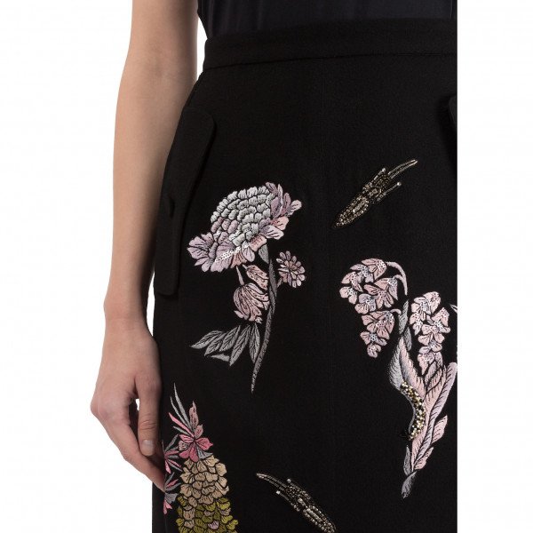 Markus Lupfer Holly Wild Utopia Embroidered Skirt