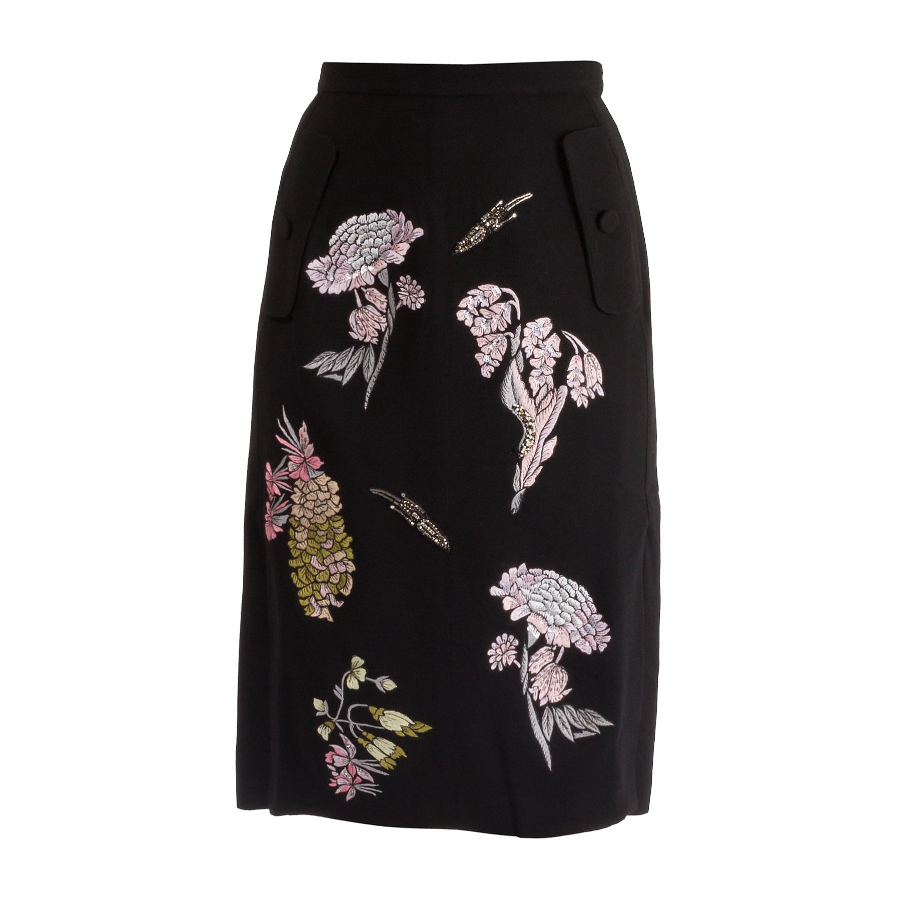 Markus Lupfer Holly Wild Utopia Embroidered Skirt