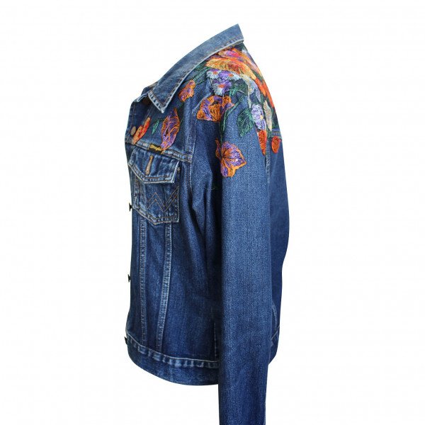 Wrangler Denim Jacket With Embroidery