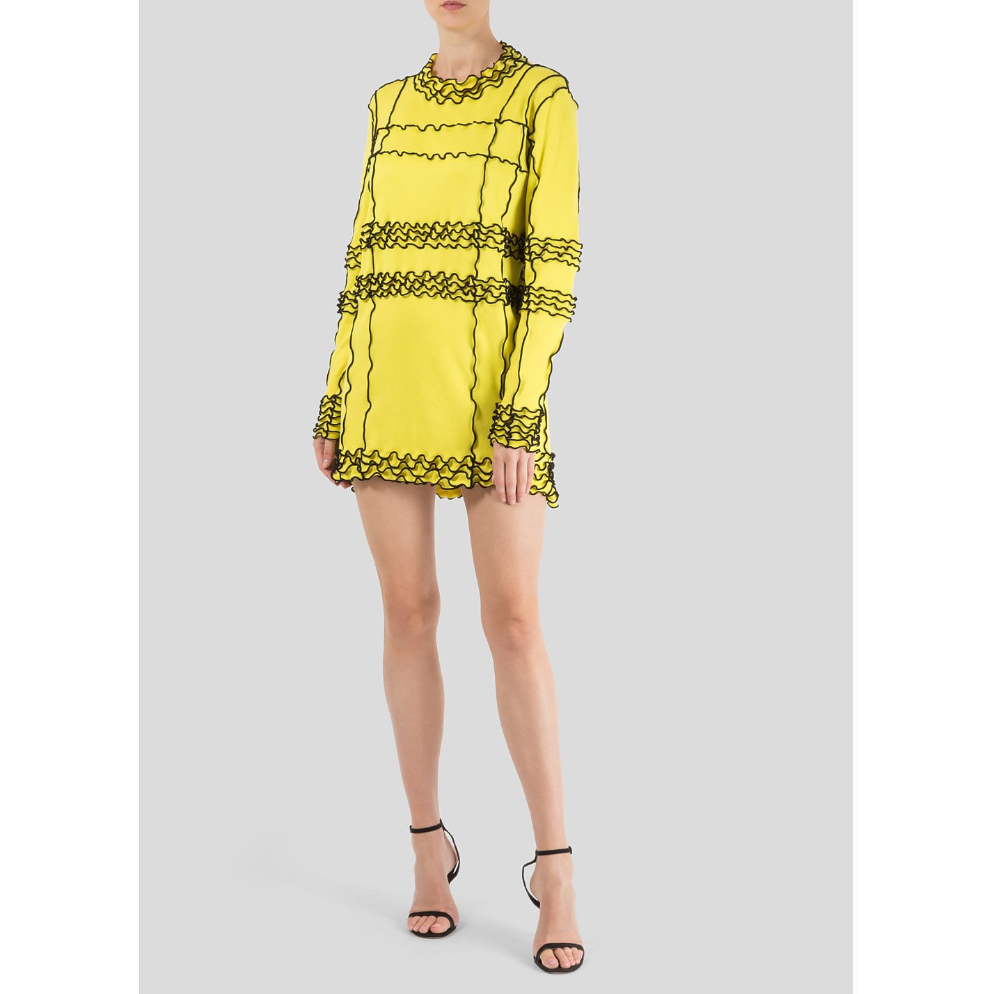 Minnanhui Neon Ruffle Dress