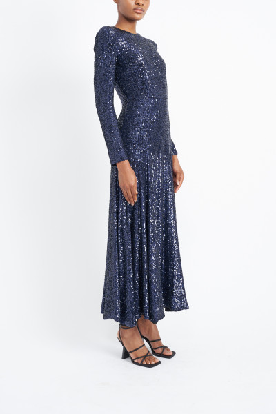 E.Stott Maya Dress Navy