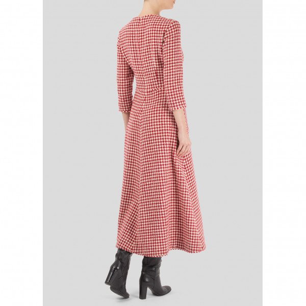 Eponine London Houndstooth Midi Dress